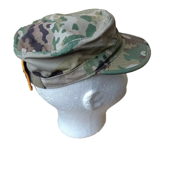 US Army Patrol Camo Cap Mens Size 7 Fitted Cap Hat - Picture 2 of 12